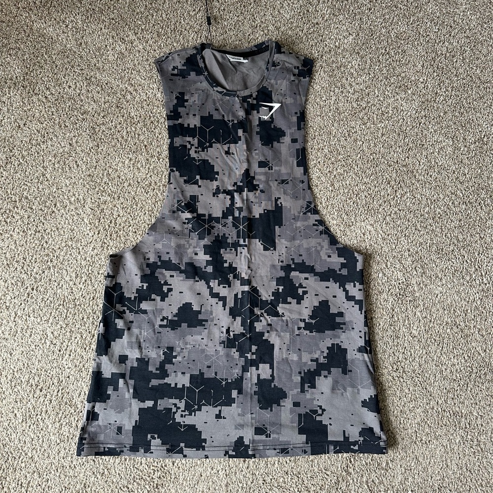Gymshark camo muscle tank